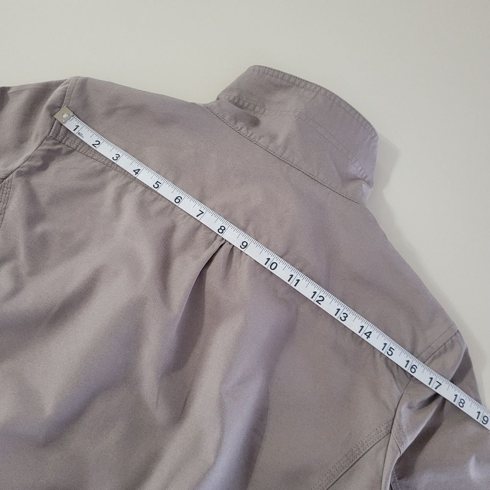 Christopher & Banks Women's Taupe Tan Lightweight Unlined Jacket - Picture 7 of 16